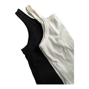 BP. Nordstrom 2 Pack Black Tank And White Bodysuit NWT Size Small
